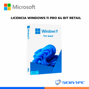 LICENCIA MICROSOFT WINDOWS 11 PROFESSIONAL RETAIL 32/64 BIT