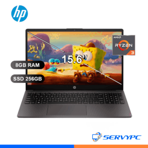 LAPTOP HP 255 G10 RYZEN 3-7320U/ 8GB/ SSD256GB/ FREE/ 15.6/ A9BS1LT