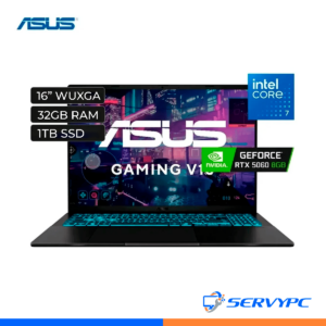 ASUS V16 V3607VM-ES74 Core 7-240H, 16GB RAM, 512GB SSD, RTX 5060 8GB, 16″ WUXGA, Windows 11