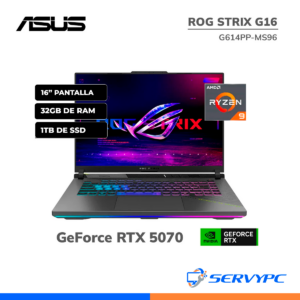 Rog Strix G16 G614PP Ryzen 9 / 32GB / 1TB SSD / RTX 5070 / 16" 165Hz