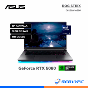 Rog Strix 2025 G615LW Ultra 9 / 32GB / 1TB SSD / RTX 5080 / 16" 240Hz