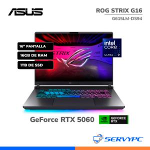 Rog Strix G16 G615LM Ultra 9 / 16GB / 1TB SSD / RTX 5060 / 16" 240Hz