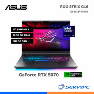 Rog Strix G16 G615LP Ultra 9 / 32GB / 1TB SSD / RTX 5070 / 16" 240Hz