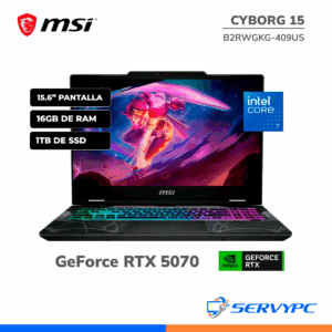 Cyborg 15 B2RWGKG Core 7 / 16GB / 1TB SSD / RTX 5070 / 15.6" 144Hz