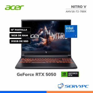 Nitro V ANV16-72-789X Core 7 / 16GB / 512GB SSD / RTX 5050 / 16" 180Hz