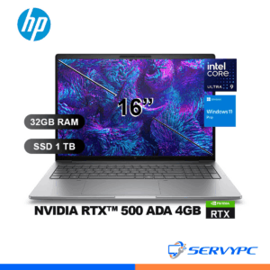 LAPTOP HP WORKSTATION ZBOOK 8 G1I U9-285H/ 32GB/ SSD1TB/ RTX500-4GB/ W11P/ 16/ BN4D4LT