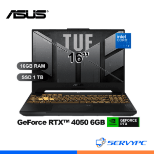 LAPTOP ASUS TUF GAMING A16 FX607VU-RL228 I7- 240H/ 16GB/ 1TB/ RTX4050 6GB/ 16/ FREE
