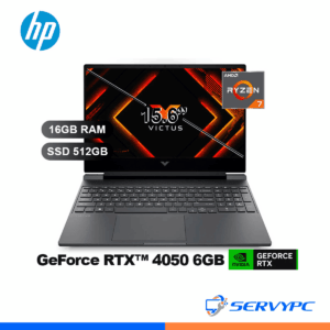 LAPTOP HP VICTUS GAMING 15-FB3022LA RYZEN7 -7445HS/ 16GB/ SSD512GB/ 15.6/ FREE/ BT4F2LA