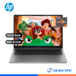 LAPTOP HP 200 G2A RYZEN7 -250/ 16GB/ SSD512GB/ 16/ D61MFLT